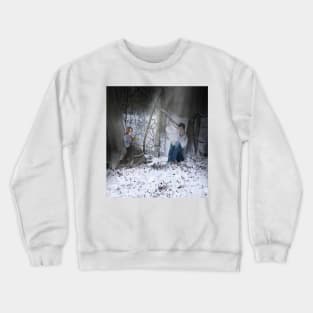 It's snowing into the woods - Illustration Crewneck Sweatshirt